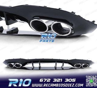 DIFUSOR MERCEDES CLASE A W177 18- LOOK AMG A45 NEGRO BRILLO