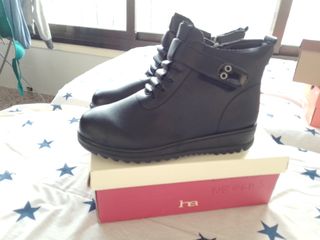 Botines H.A Moda España Mujer Negros Nuevos