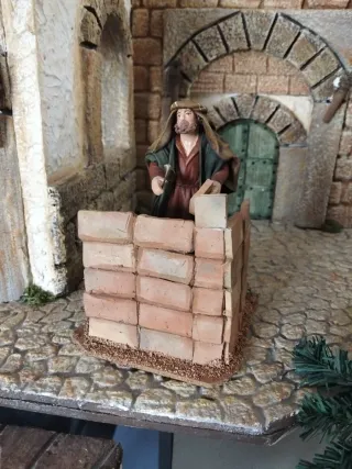 Pastor albañil belén