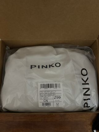 Pinko Love Puff Classic Quilt Black Golden