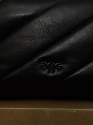 Pinko Love Puff Classic Quilt Black Golden