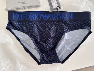 Emporio Armani Calzoncillos Microfibra Azul/Negro