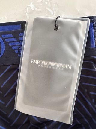 Emporio Armani Calzoncillos Microfibra Azul/Negro