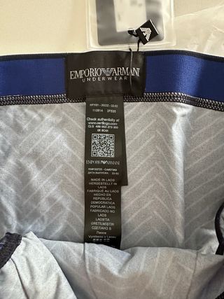 Emporio Armani Calzoncillos Microfibra Azul/Negro