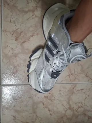 Zapatillas Adidas Running Plata Blanco