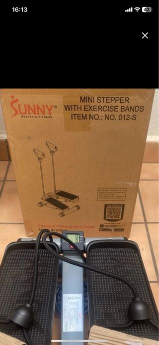 Mini Stepper Sunny con Bandas de Ejercicio