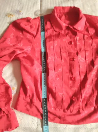 Blusa roja manga larga Talla S