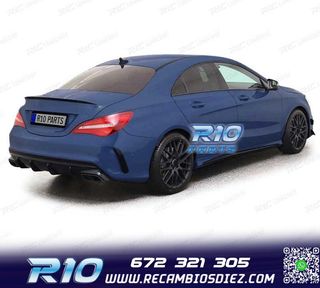 DIFUSOR MERCEDES CLA C117 16-19 LOOK AMG NEGRO BRILLO + COLA