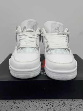 Air Jordan 4 Retro Blanco/Plata Metálico