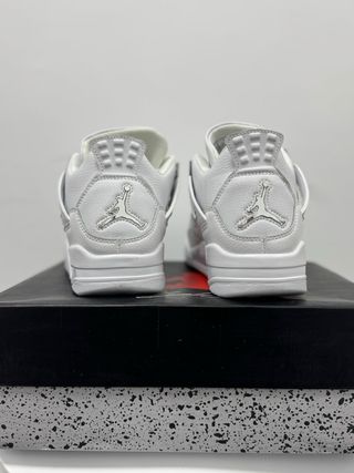 Air Jordan 4 Retro Blanco/Plata Metálico