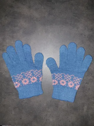Guantes Quechua niño azul y rosa