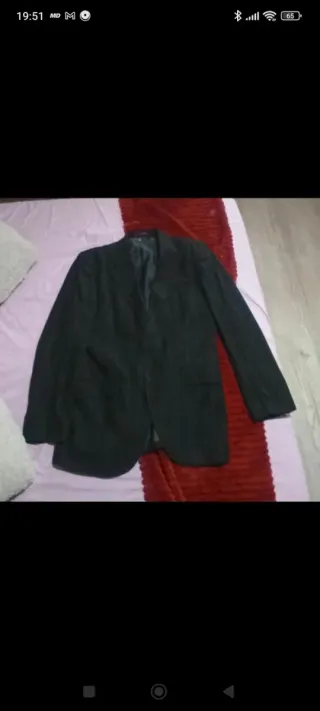 Traje Zara Negro + Camisa + Corbata Seda