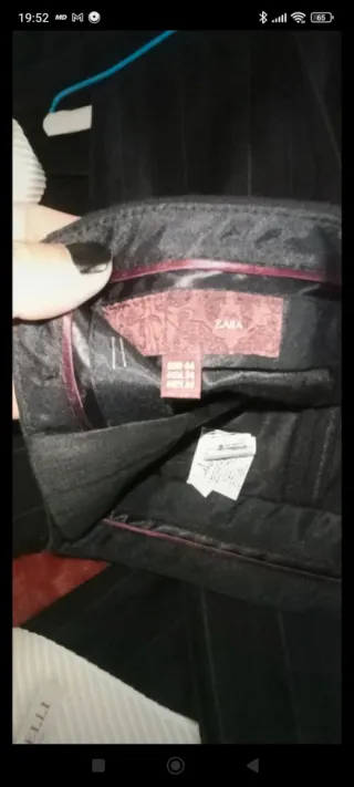 Traje Zara Negro + Camisa + Corbata Seda