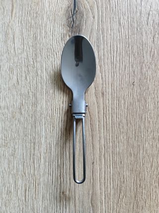 Cubiertos plegables inox + funda | Camping