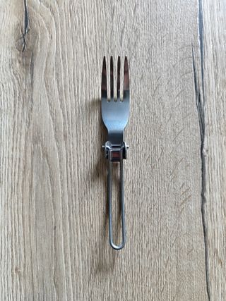 Cubiertos plegables inox + funda | Camping