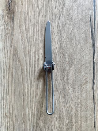 Cubiertos plegables inox + funda | Camping