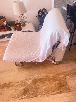 Divano letto singolo Ikea bianco