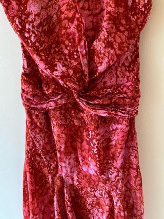 Vestido midi estampado rosas S-M