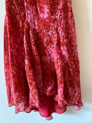 Vestido midi estampado rosas S-M