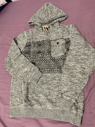 Sudadera Skater Vans Gris Estampada