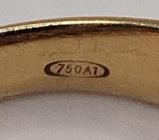 Anillo Flores Circ de oro 18k, 5,01gr, Ref. O-324.