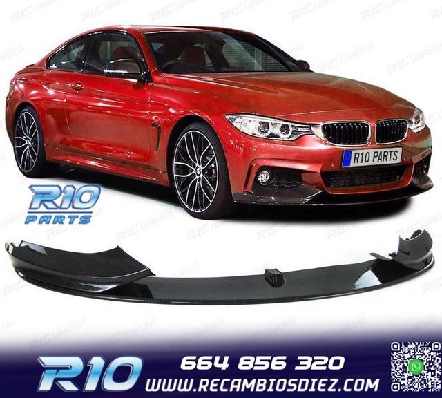 LIP SPOILER FRONTAL BMW F32 F33 F36 CARBONO LOOK M PERFORMAN