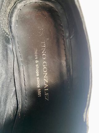 Zapatos Tino Gonzalez Piel Negro Talla 42