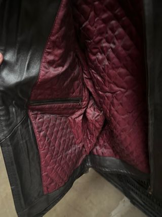 Chaqueta de Piel RedSkins Negra Talla M