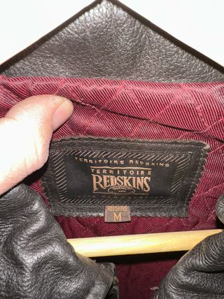 Chaqueta de Piel RedSkins Negra Talla M