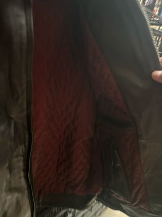 Chaqueta de Piel RedSkins Negra Talla M