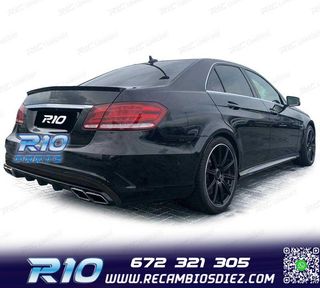 DIFUSOR MERCEDES CLASE E W212 SEDAN 13-16 LOOK AMG E63 + COL
