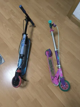 2 Patinetes Oxelo para niño y niña