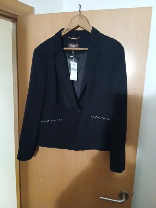 Americana Zendra Negra Talla 50