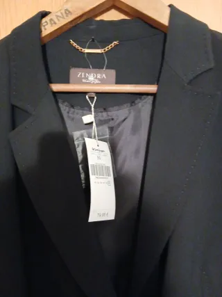 Americana Zendra Negra Talla 50