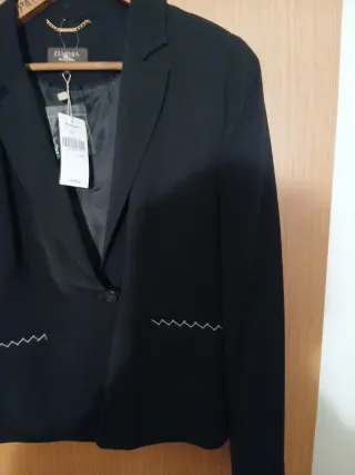 Americana Zendra Negra Talla 50