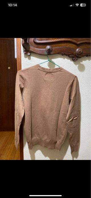 Jersey de hombre V-neck marrón