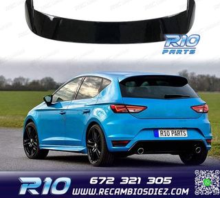 ALERON SPOILER SEAT LEON MK3 5P 13-20 NEGRO BRILLO