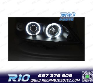 FAROS PARA OPEL ASTRA G 97-04 OJOS ANGEL CCFL NEGROS
