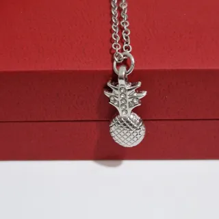 Tobillera piña plata