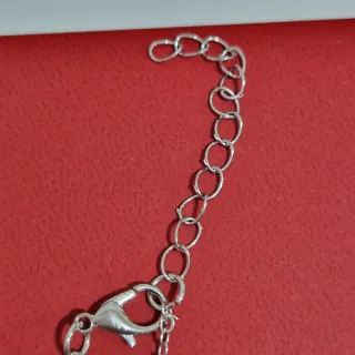 Tobillera piña plata