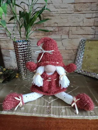 Gnomo Natale Rosso e Bianco