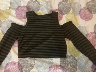 Top Hombros Descubiertos Rayas