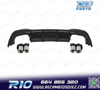 DIFUSOR VOLKSWAGEN VW GOLF 8 21-23 LOOK R DOBLE SALIDA + CO