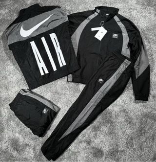 Conjunto Nike Air Negro y Gris