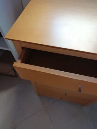 Cajonera in legno con 5 cassetti