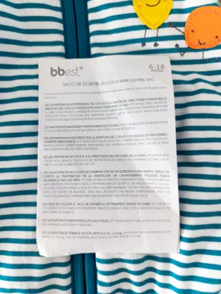 Saco dormir bebé 6-18 meses