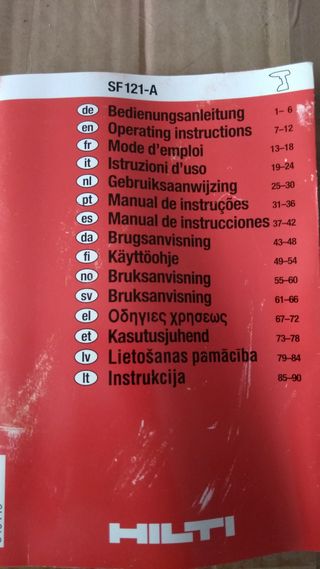 Taladro Hilti SF 121-A