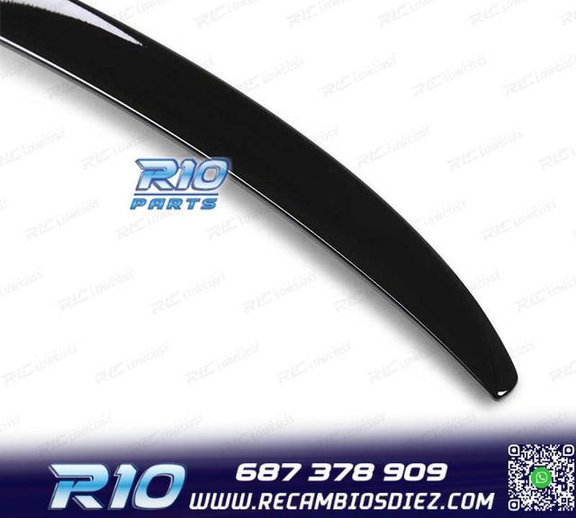 ALERON SPOILER BMW E92 E93 LOOK M NEGRO BRILLO