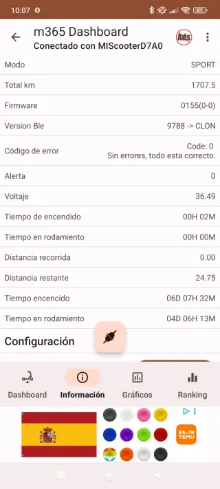 Patinete Eléctrico Xiaomi M365