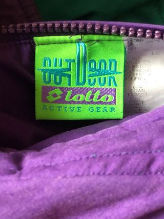 Giubbotto Lotto Verde/Viola unisex vintage